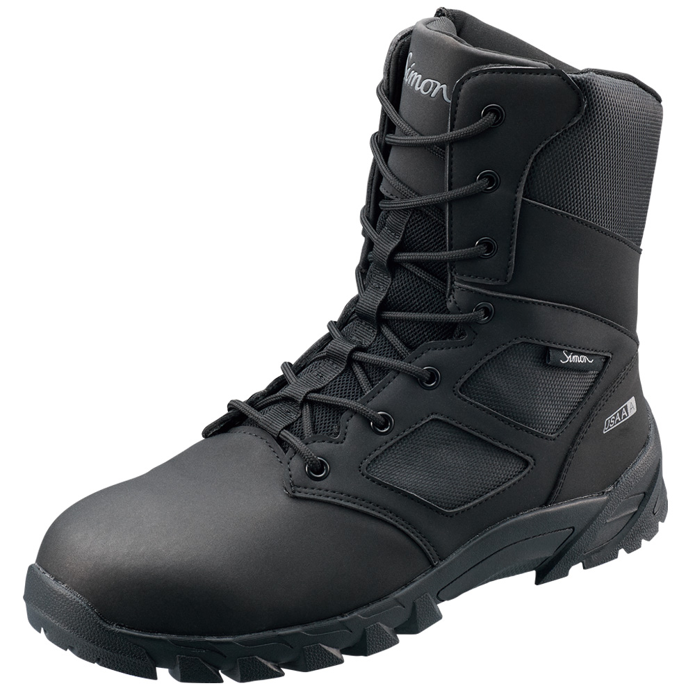 シモン 安全靴 長編上靴 ＷＳ33黒Ｃ付 24．0ｃｍ WS33C-24.0 安全靴・作業靴・安全靴 - 1